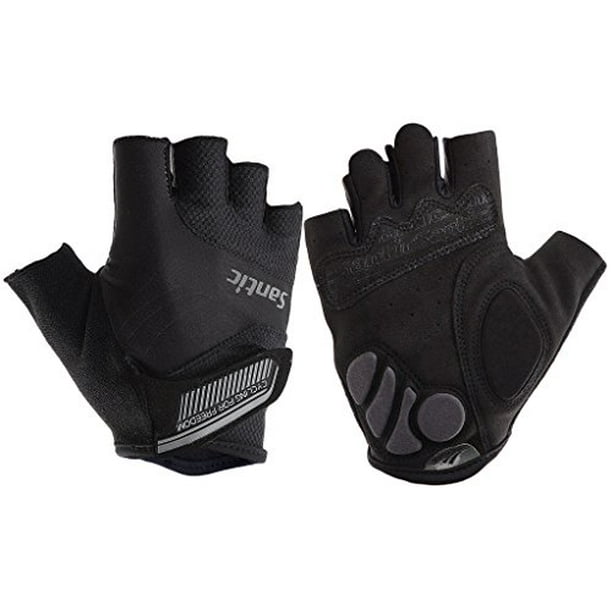 Santic Classic Fingerless Cycling Gloves with Shock-Absorbing Foam Pad Breathable Half Finger Moutain Bike Bicycle Riding Gloves for Men and Women Santic Classic Fingerless Cycling Gloves with Shock-Absorbing Foam Pad Breathable Half Finger Moutain Bike Bicycle Riding Gloves for Men and Women